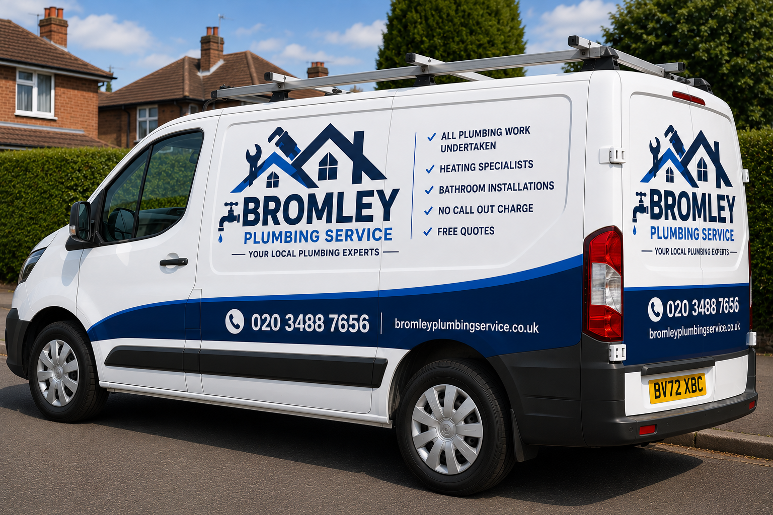 Bromley Plumbing Service sign-written plumbing van